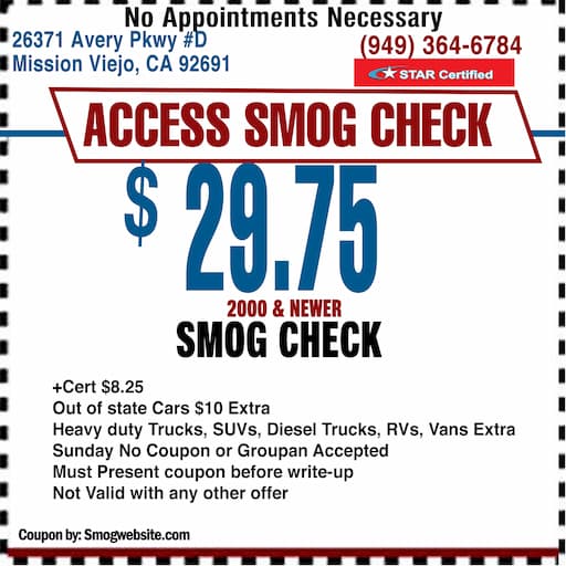 Smog Check Coupon